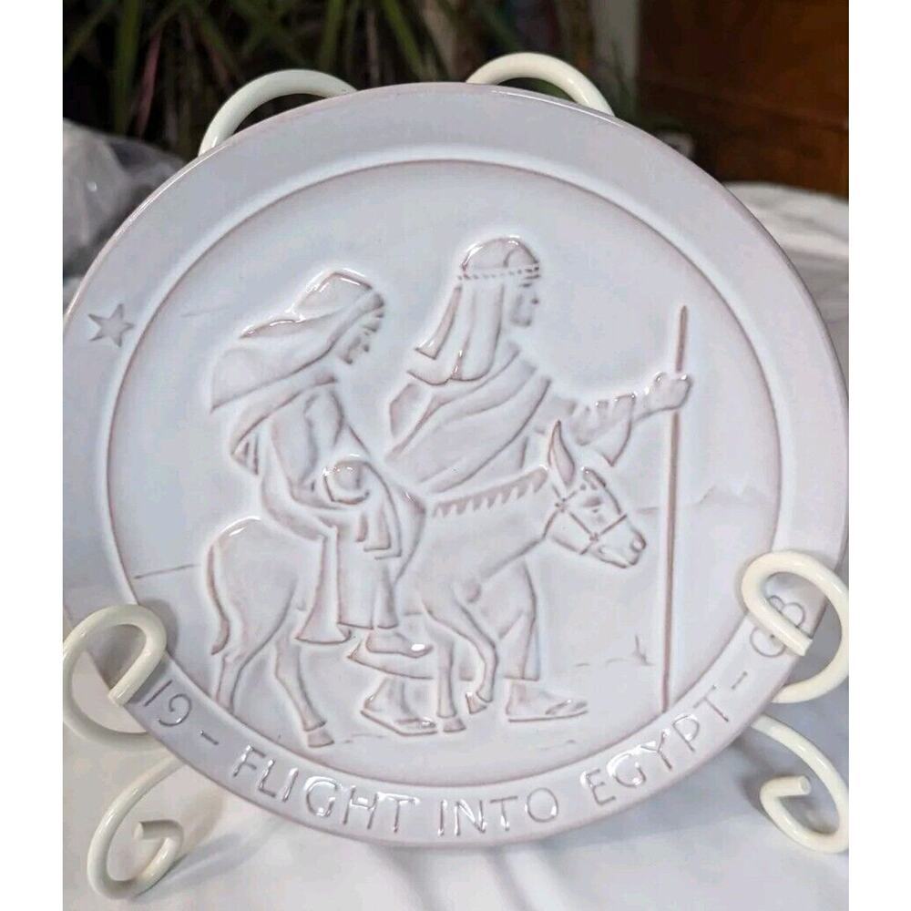 Frankoma 1972 Seeking Christ Child 3 Wise Men Christmas Plate Signed John Frank